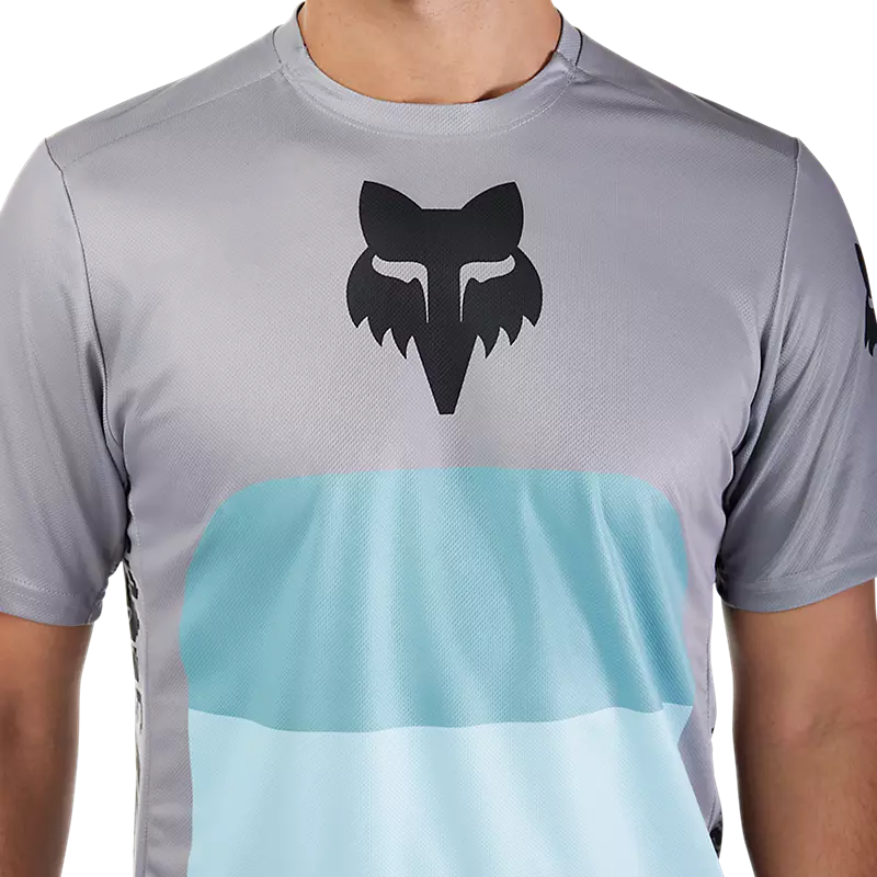 Fox Racing Ranger Short Sleeve MTB Jersey - Grid - Steel Gray - Image 5