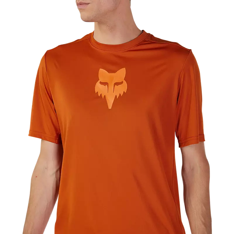 Fox Racing Ranger Short Sleeve MTB Jersey - Lab Head - Burnt Orange - Image 4