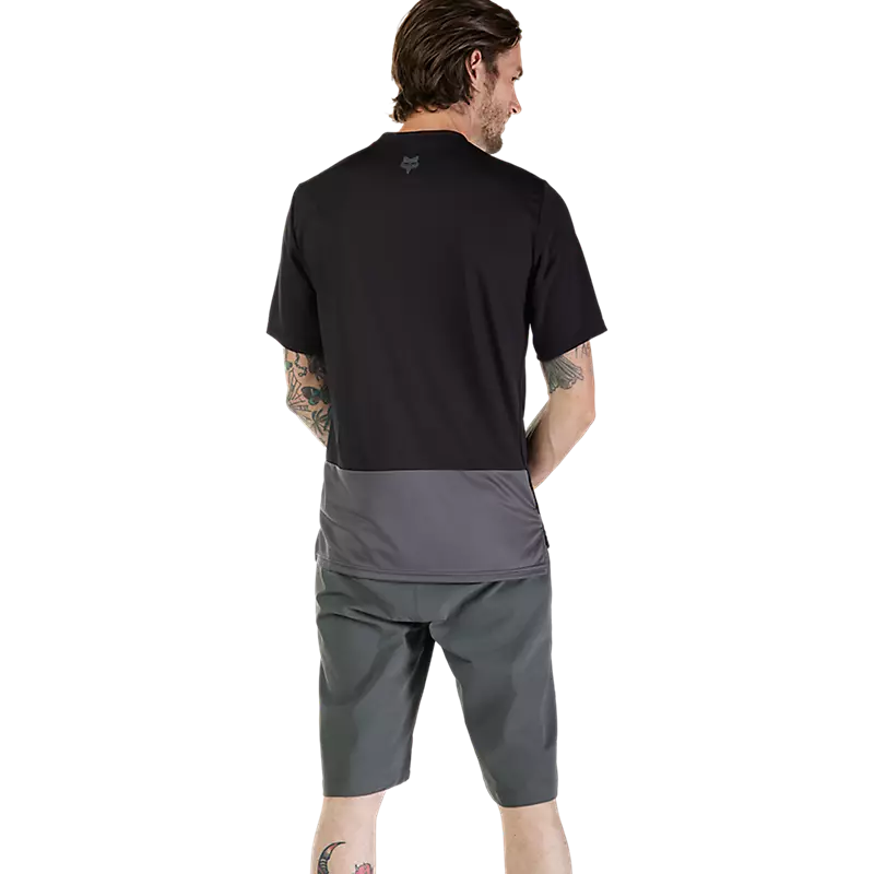 Fox Racing Ranger Short Sleeve MTB Jersey - Wordmark - Black - Image 4