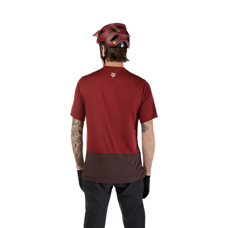 Fox Racing Ranger Short Sleeve MTB Jersey - Wordmark - Rust - Image 4