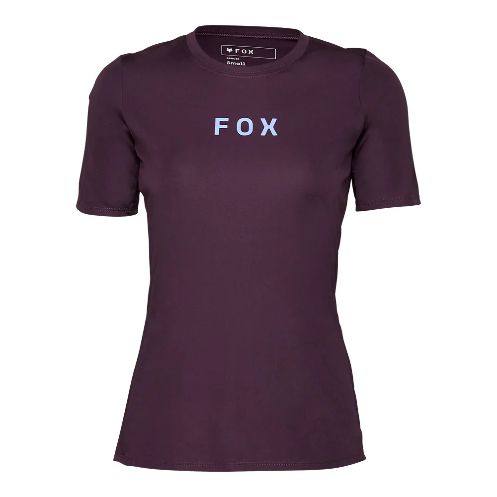 Fox Racing Ranger Short Sleeve MTB Jersey - Wordmark - Womens - Dark Purple