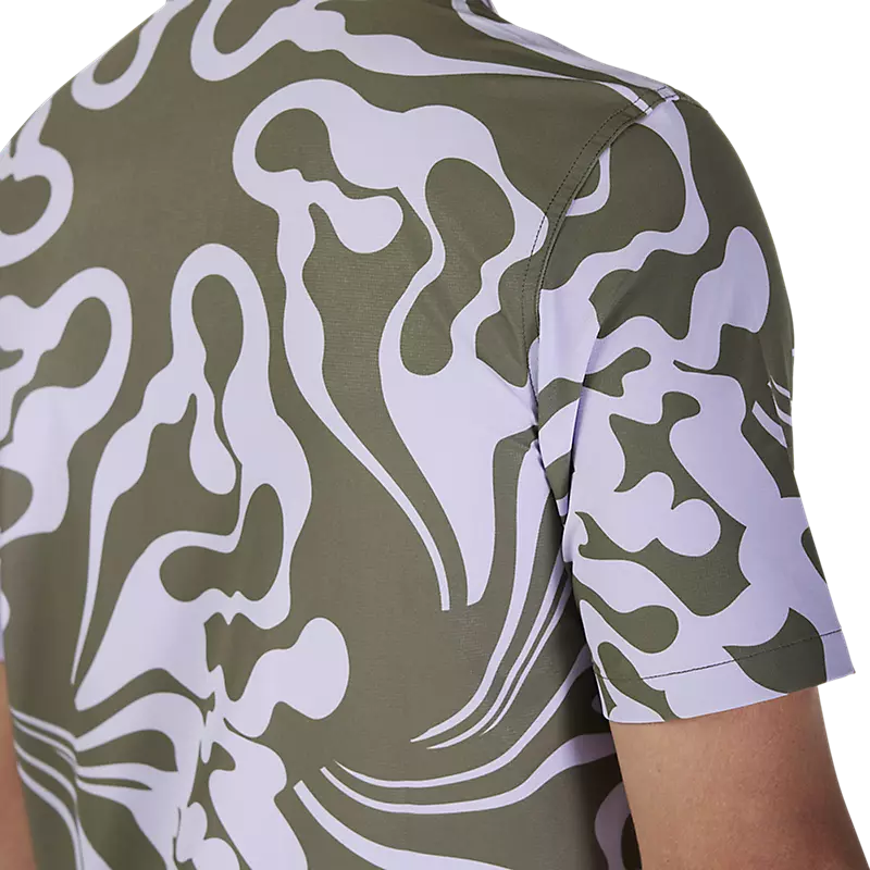 Fox Racing Ranger Short Sleeve Woven MTB Jersey - Military Green - Image 6