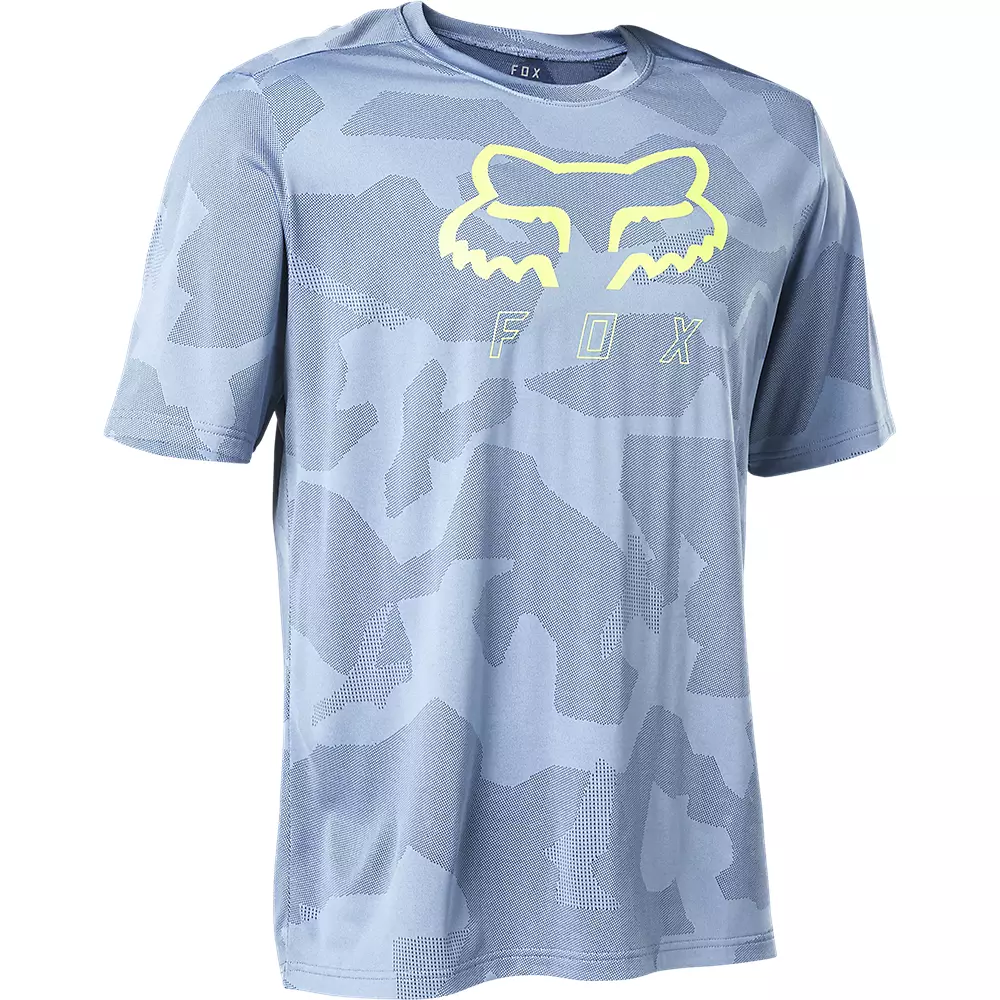 Fox Racing Ranger Tru Dri Short Sleeve MTB Jersey - Dusty Blue