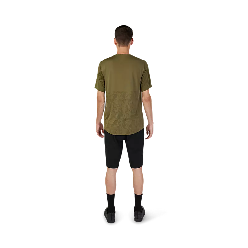Fox Racing Ranger Tru Dri Short Sleeve MTB Jersey - Olive Green - Image 3