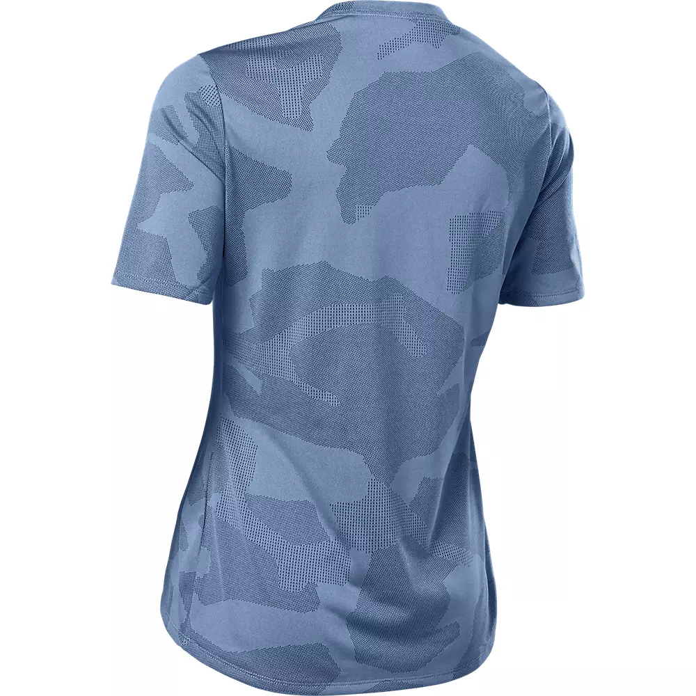 Fox Racing Ranger Tru Dri Short Sleeve MTB Jersey - Womens - Dusty Blue - Image 2