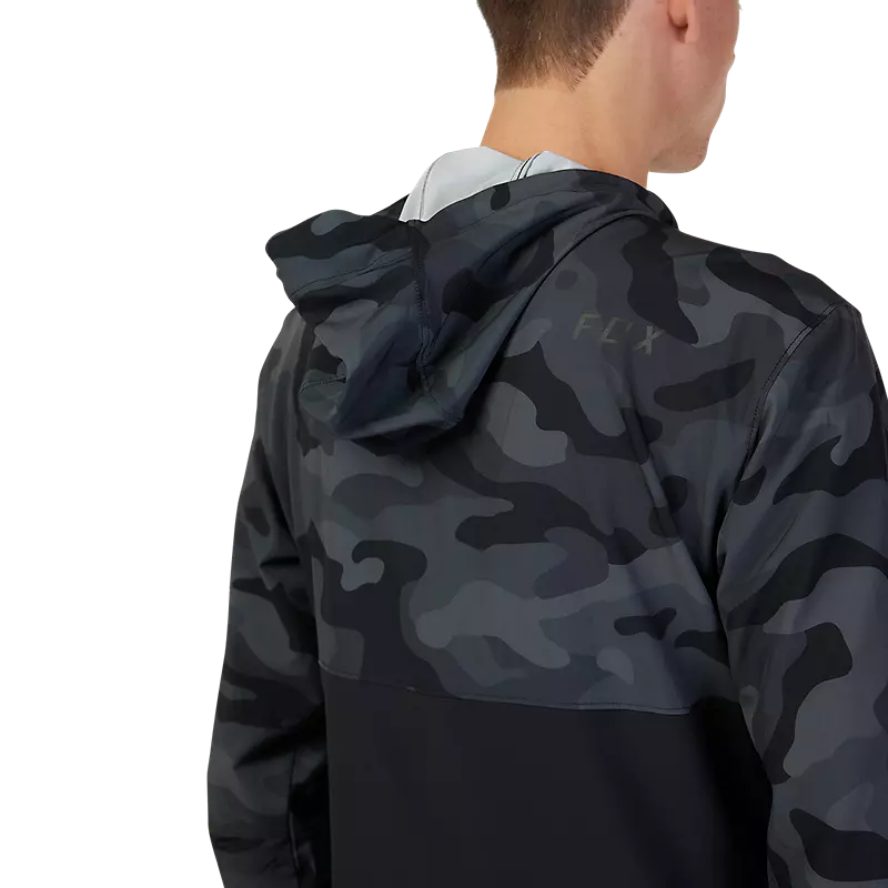Fox Racing Ranger Wind Pullover - Black Camo - Image 2
