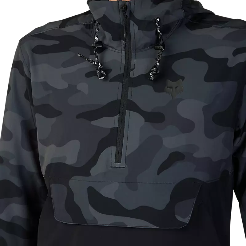 Fox Racing Ranger Wind Pullover - Black Camo - 2023 - Image 4