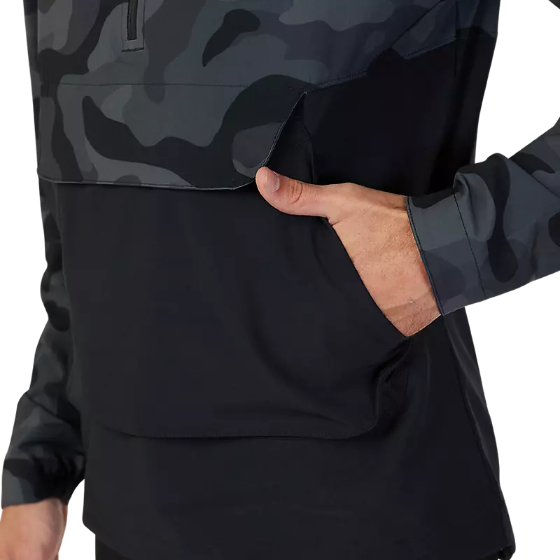 Fox Racing Ranger Wind Pullover - Black Camo - 2023 - Image 5