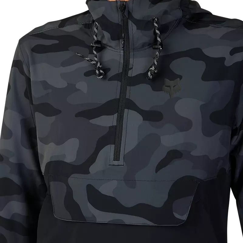 Fox Racing Ranger Wind Pullover - Black Camo - Image 3
