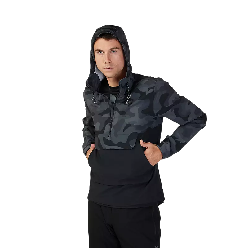 Fox Racing Ranger Wind Pullover - Black Camo - Image 6