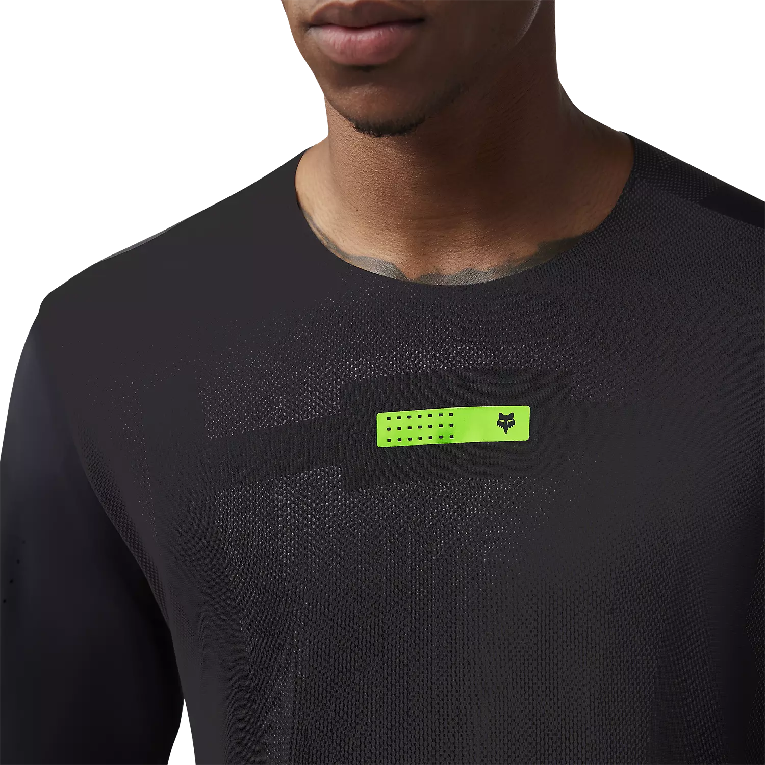 Fox Racing Rawtec Long Sleeve MTB Jersey - Black - Image 3
