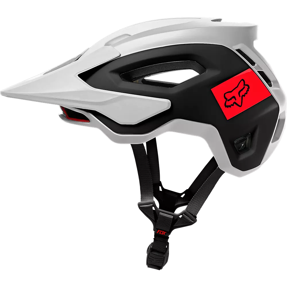Fox Racing Speedframe Pro MTB Helmet - Blocked - White-Black - Image 2