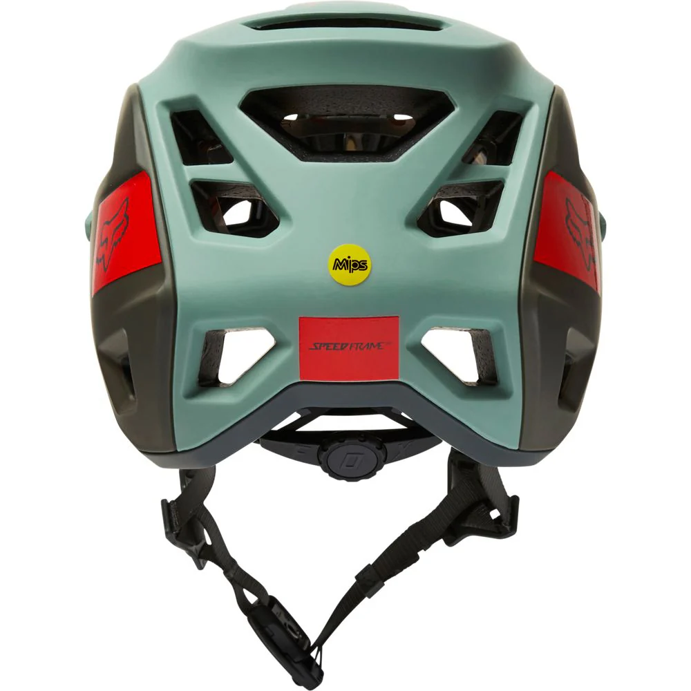 Fox Racing Speedframe Pro MTB Helmet - Blocked - Eucalyptus - Image 2