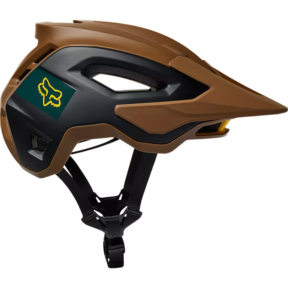 Fox Racing Speedframe Pro MTB Helmet - Blocked - Nutmeg - Image 2