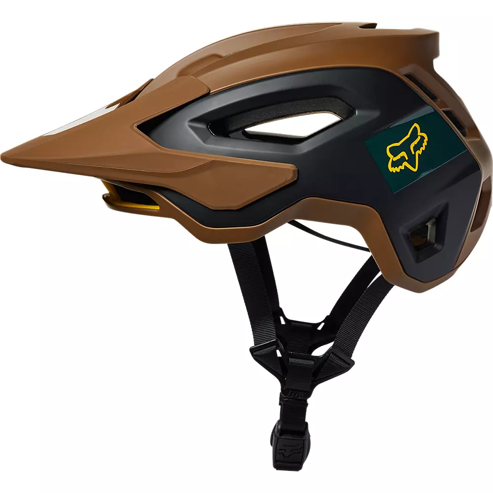 Fox Racing Speedframe Pro MTB Helmet - Blocked - Nutmeg - Image 3