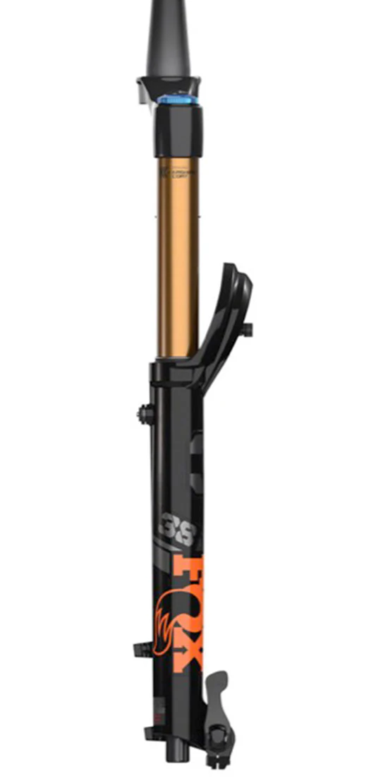 Fox Suspension 38 Float 170 Factory 29" Kabolt-X 110 - Shiny Black-Orange-Gloss Black Logo - 2022 - Image 3