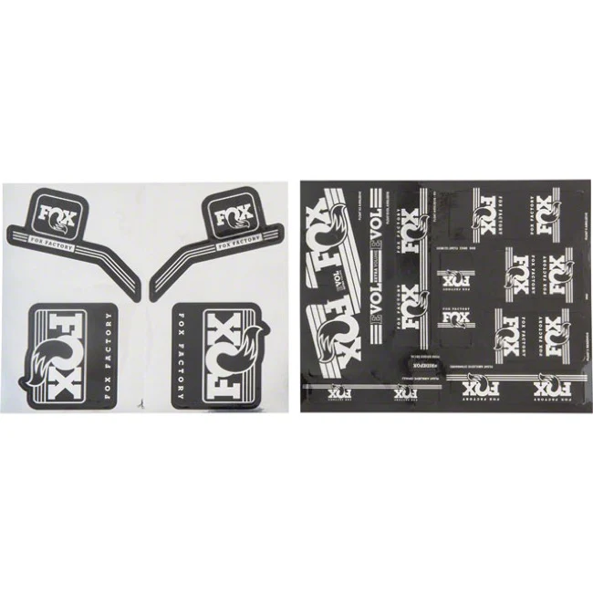 Fox Suspension Heritage Decal Kit for Forks and Shocks - Silver