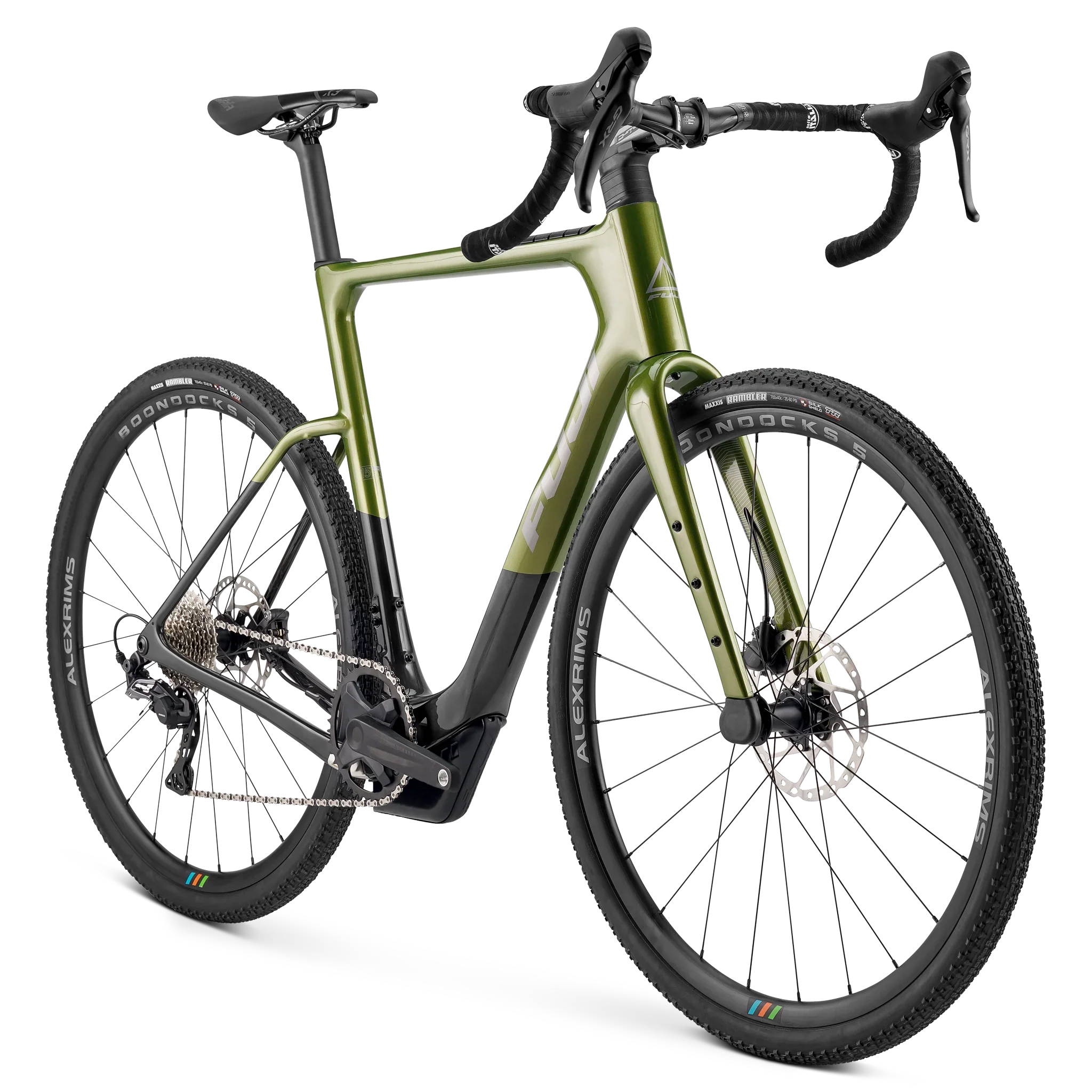 Fuji Jari Carbon 1.3 700c Gravel Bike - Pearl Olive Green - Image 2