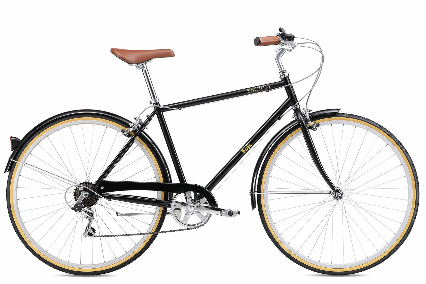 Fuji Sagres 700c City Bike - Black - Image 2