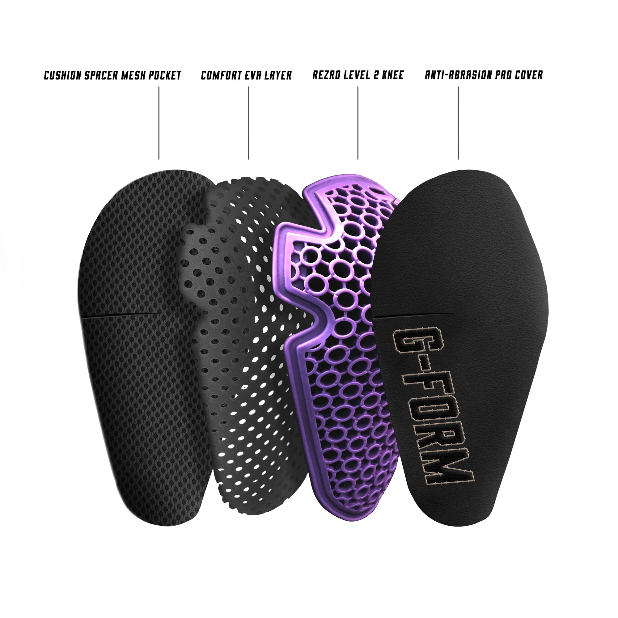 G-Form EJ Knee Guard - Black - Image 6
