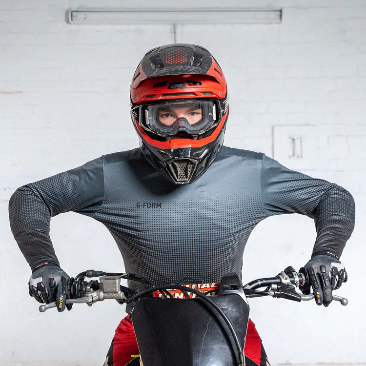 G-Form Fade Long Sleeve MTB Jersey - Smoke - Image 2