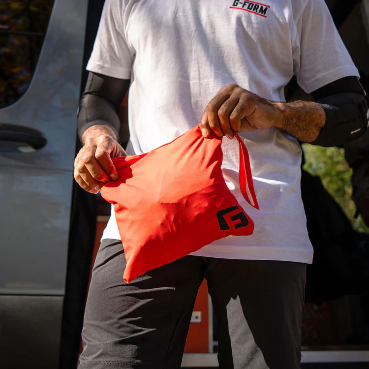 G-Form Packable Hooded Jacket - Flame Red - Image 3