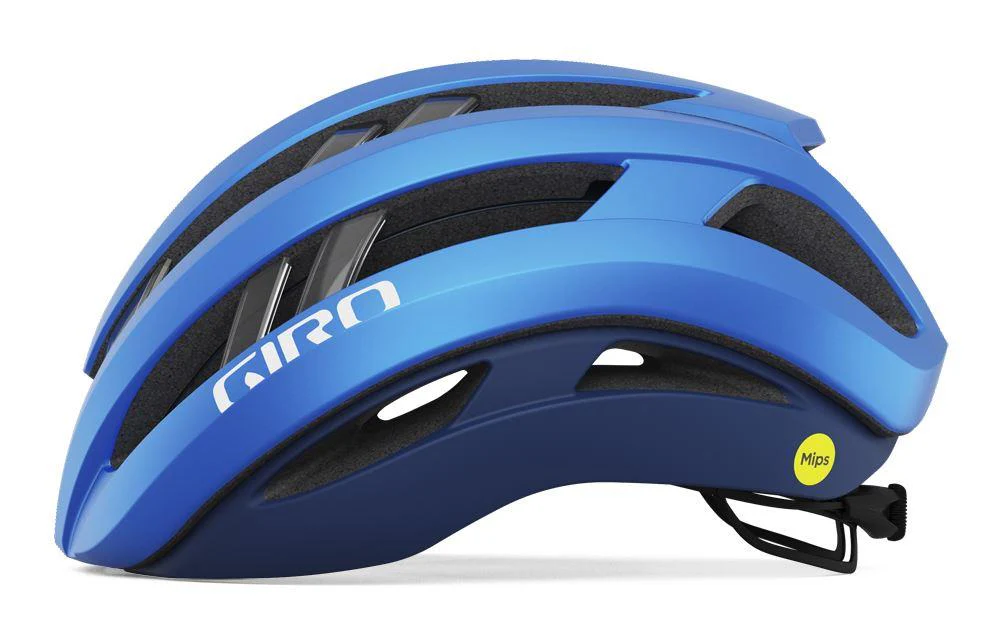 Giro Aries Spherical Road Helmet - Matt Ano Blue - Image 2