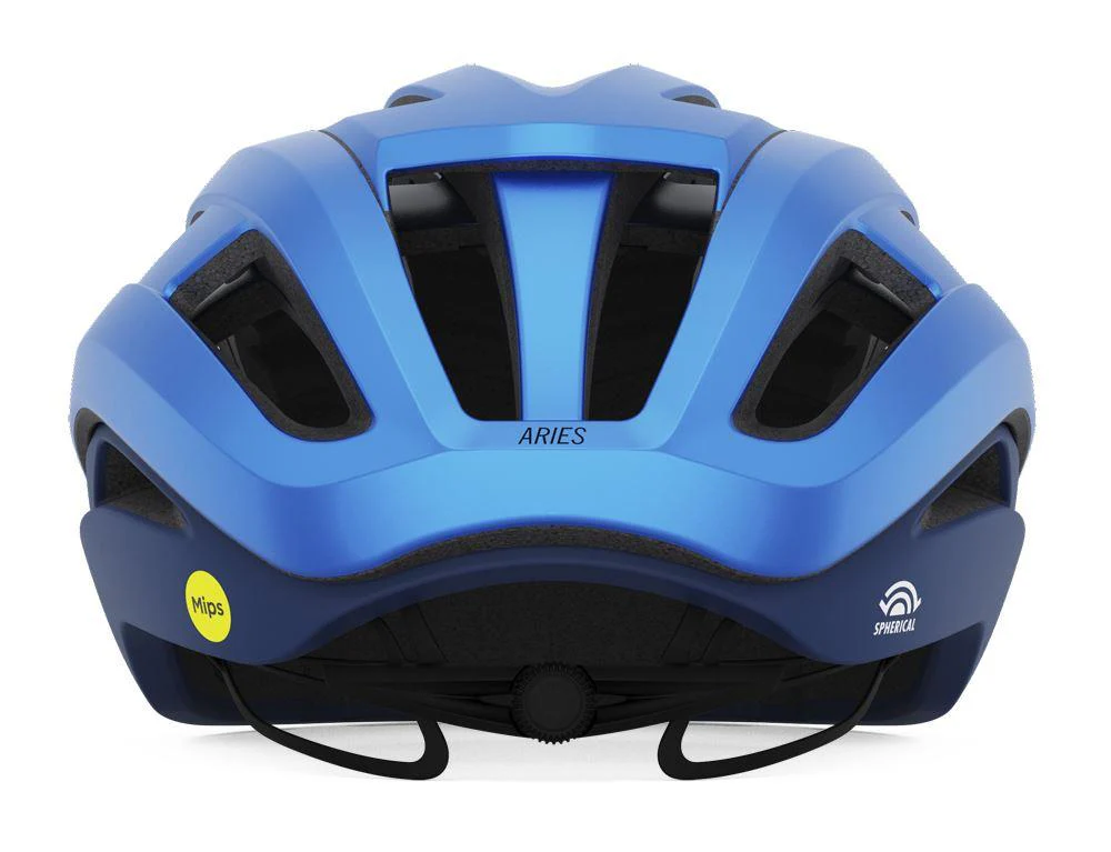 Giro Aries Spherical Road Helmet - Matt Ano Blue - Image 3