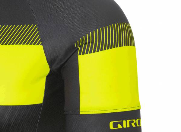 Giro Chrono Sport Short Sleeve Road Jersey - Black-HiViz Yellow Sprint - Image 3