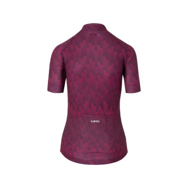 Giro Chrono Sport Short Sleeve Road Jersey - Womens - Dark Cherry-Raspberry Towers - Image 2
