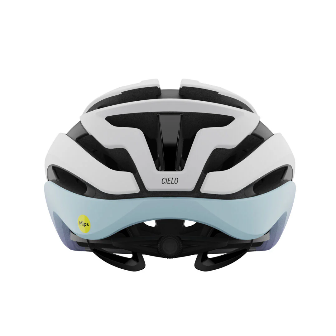 Giro Cielo MIPS Road Helmet - Matt White-Light Lilac Fade - Image 4