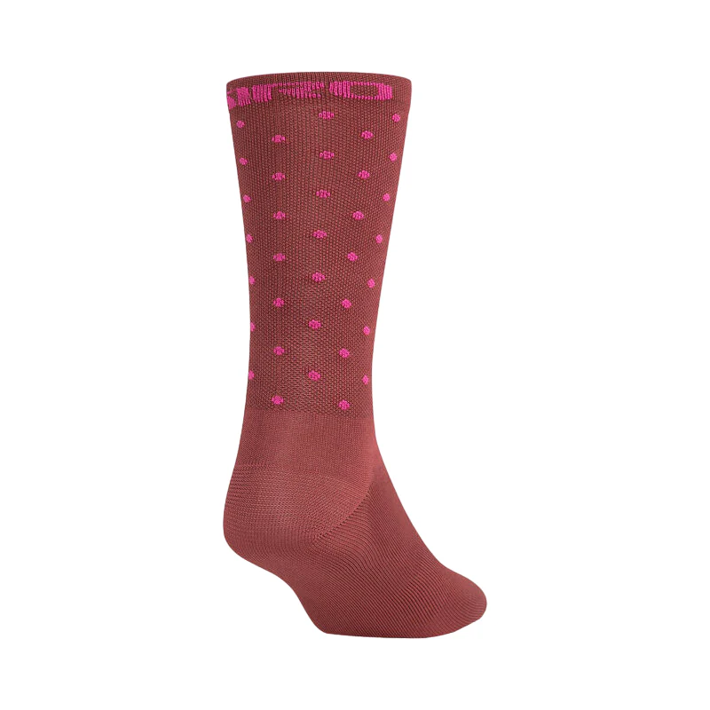 Giro Comp Racer 6" High Rise Sock - Dark Cherry-Raspberry - Image 2
