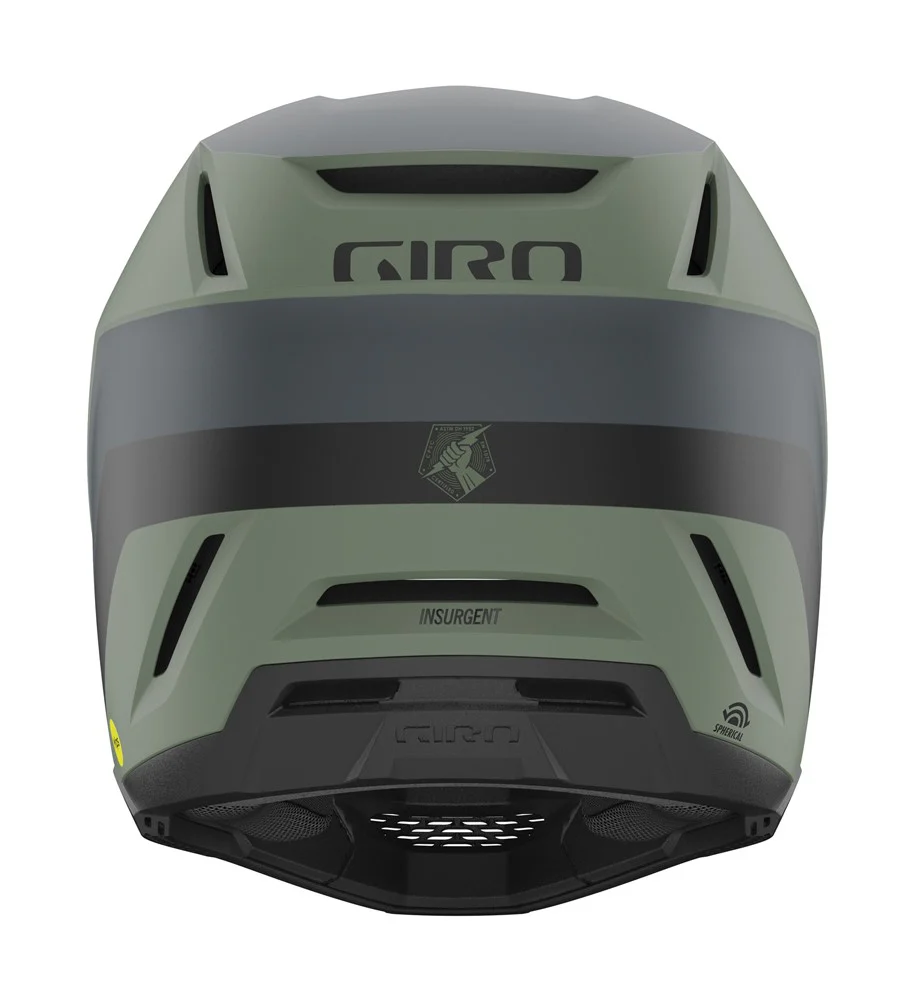 Giro Insurgent Spherical Full Face Helmet - Matt Hedge Green-Dark Shark - Image 3