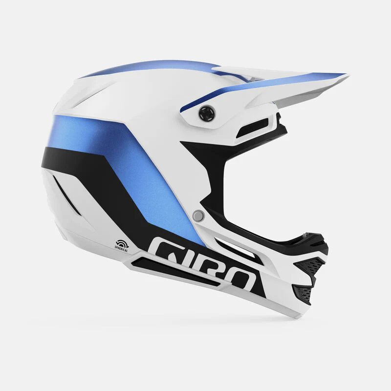 Giro Insurgent Spherical Full Face Helmet - Matt White-Ano Blue - Image 2