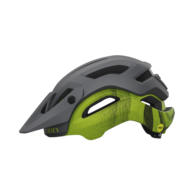 Giro Manifest Spherical MTB Helmet - Matt Metallic Black-Ano Lime - 2022 - Image 2