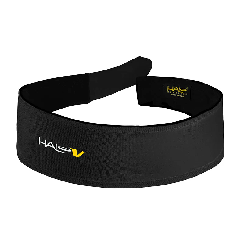 Halo V - Velcro Adjustable Headband - Black