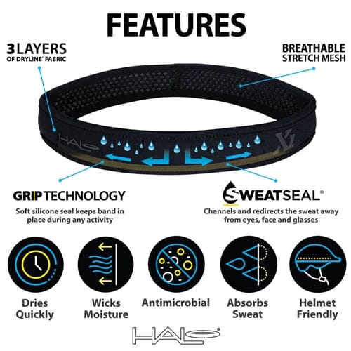 Halo X1 Pullover Headband - Black - Image 3