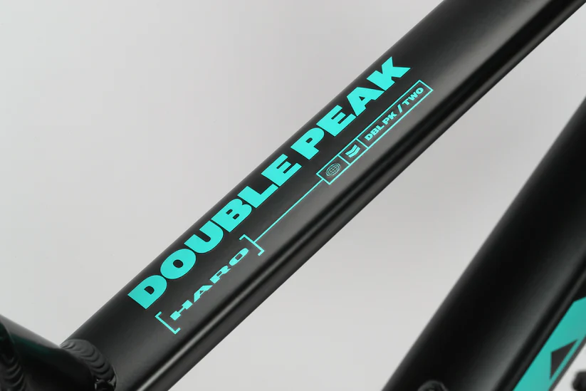 Haro Double Peak 2 29" - Matte Black-Teal - Image 7