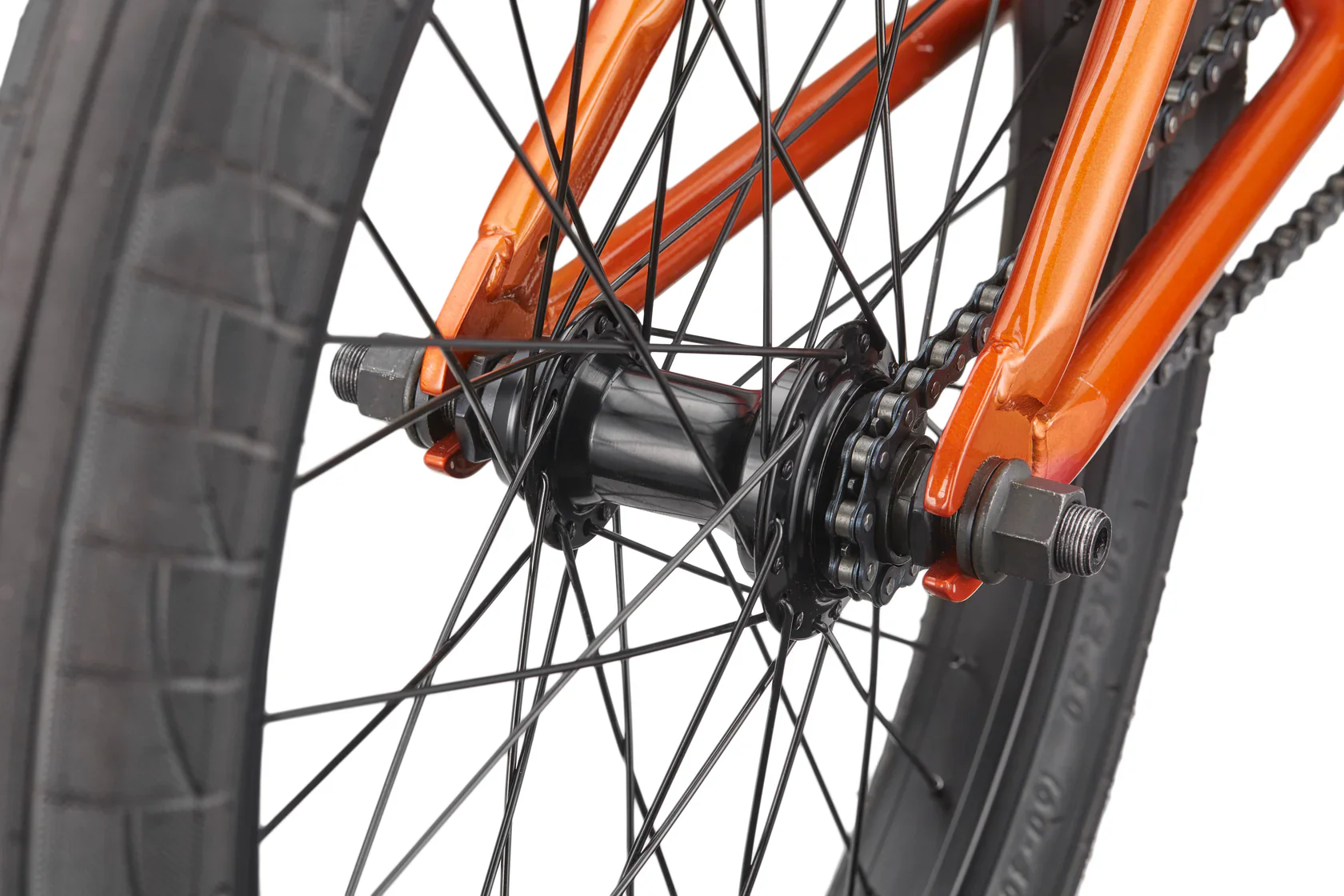 Haro Downtown 20" BMX - Gloss Orange Copper - Image 10