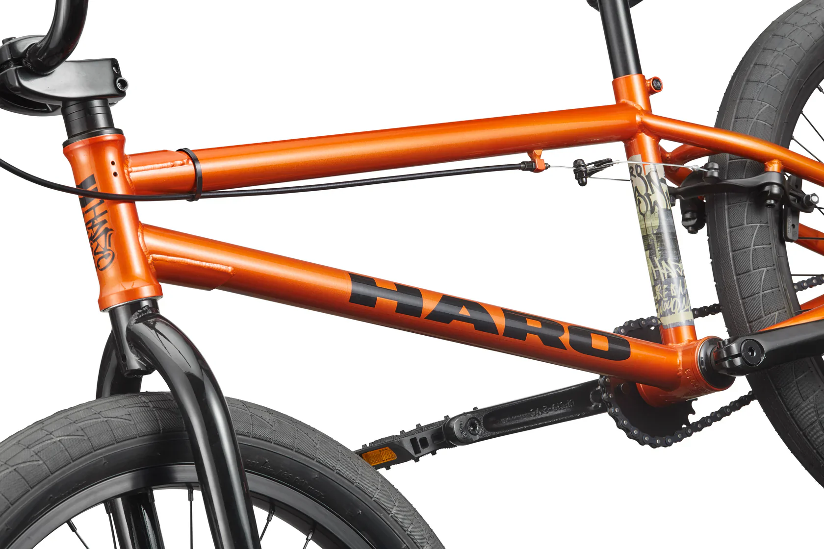 Haro Downtown 20" BMX - Gloss Orange Copper - Image 11