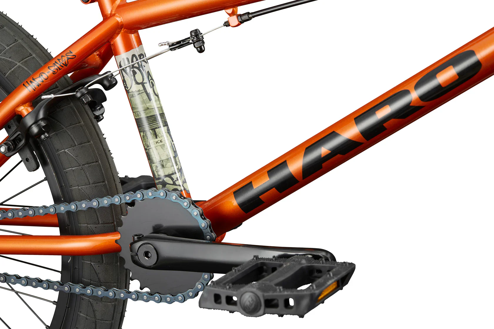 Haro Downtown 20" BMX - Gloss Orange Copper - Image 6