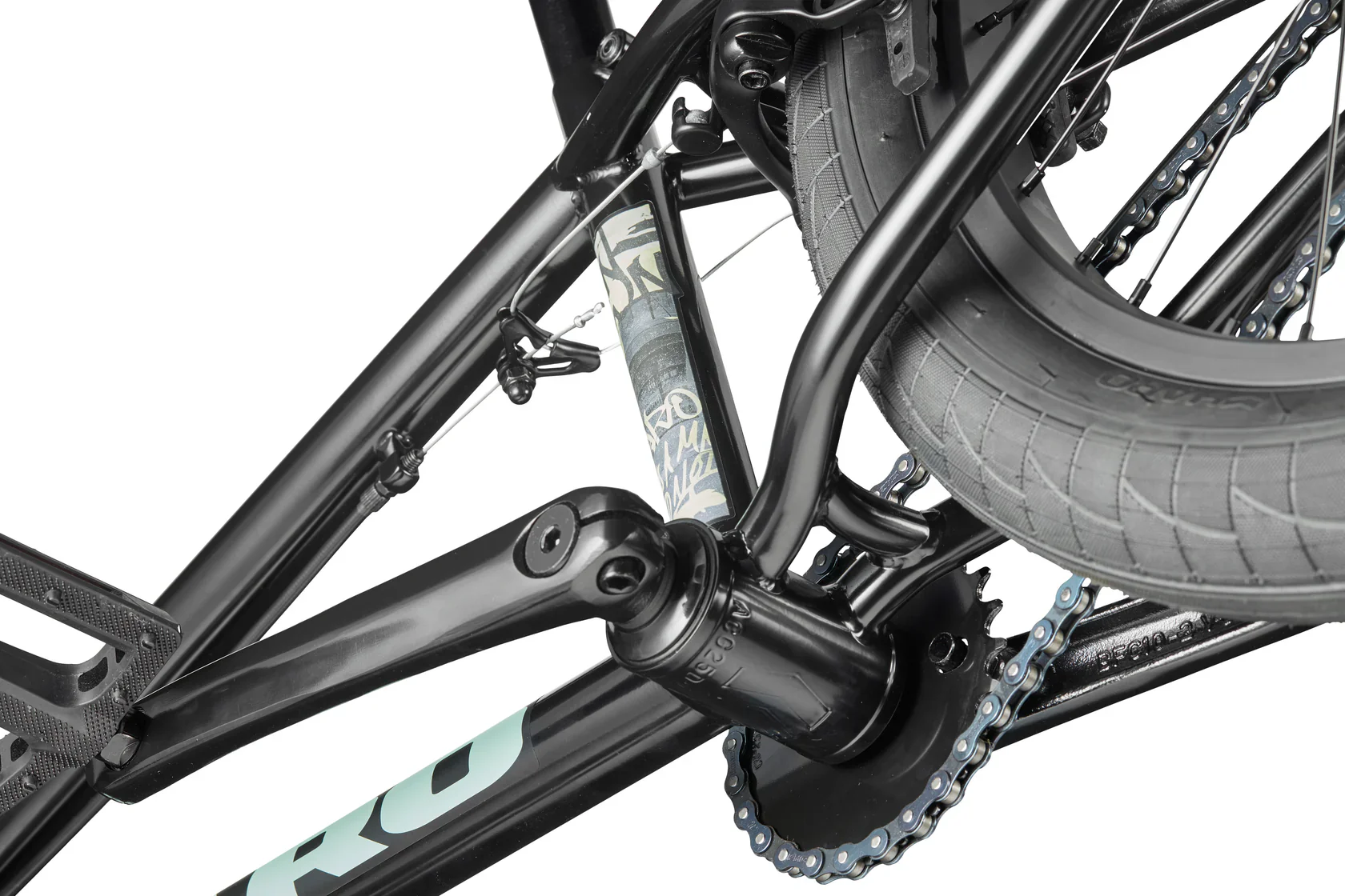Haro Downtown 20" BMX - Semi-Gloss Black - Image 8