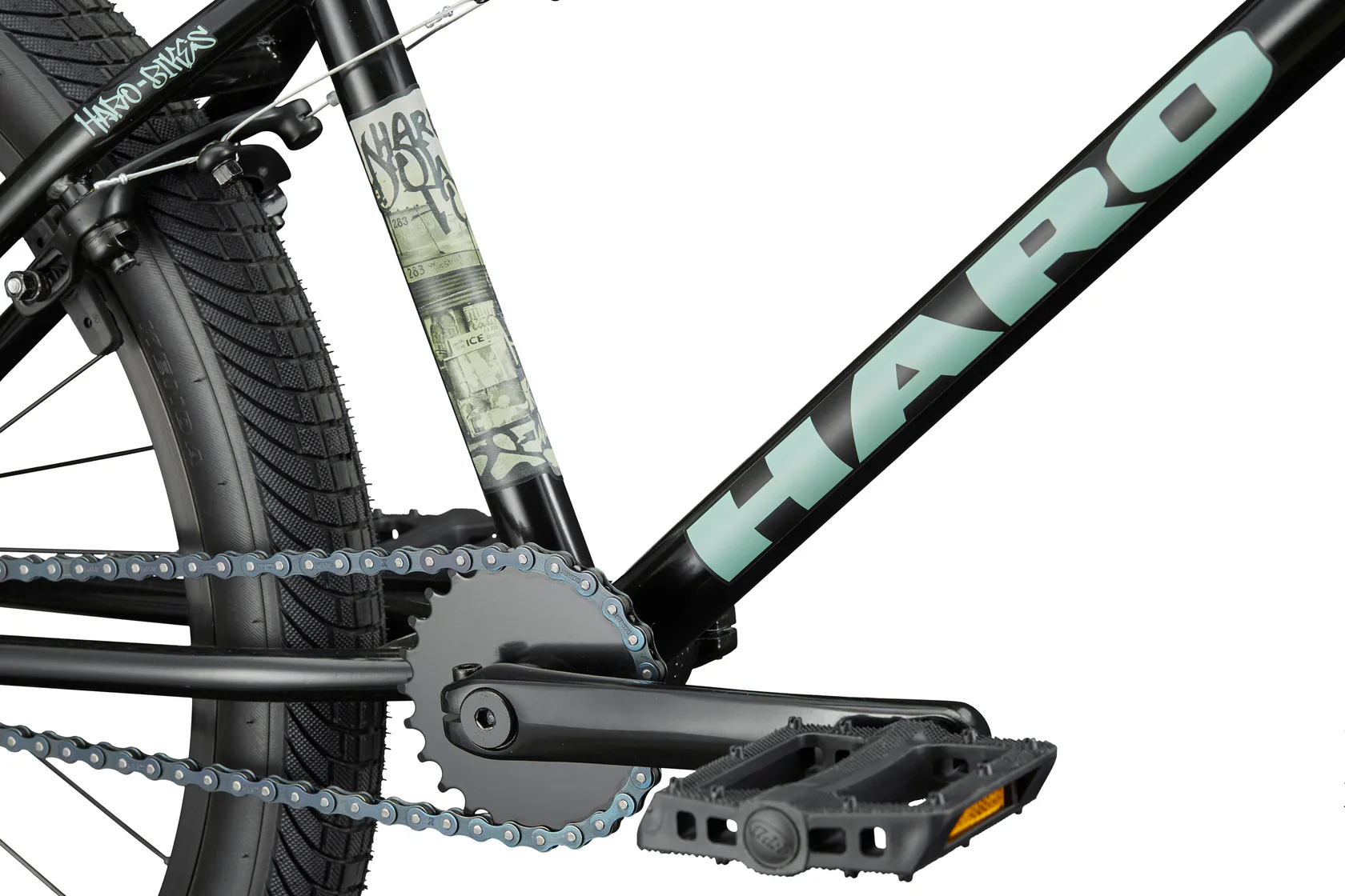 Haro Downtown 24" BMX - Semi-Gloss Black - Image 6