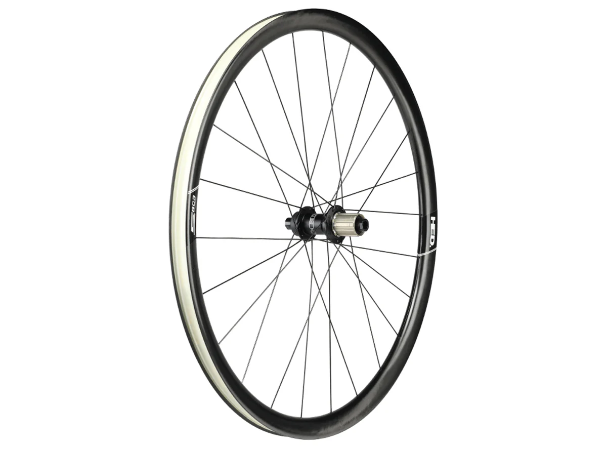 HED Wheels Emporia GC3 Performance 700c Carbon Clincher Disc Gravel Wheel - Rear - Image 3