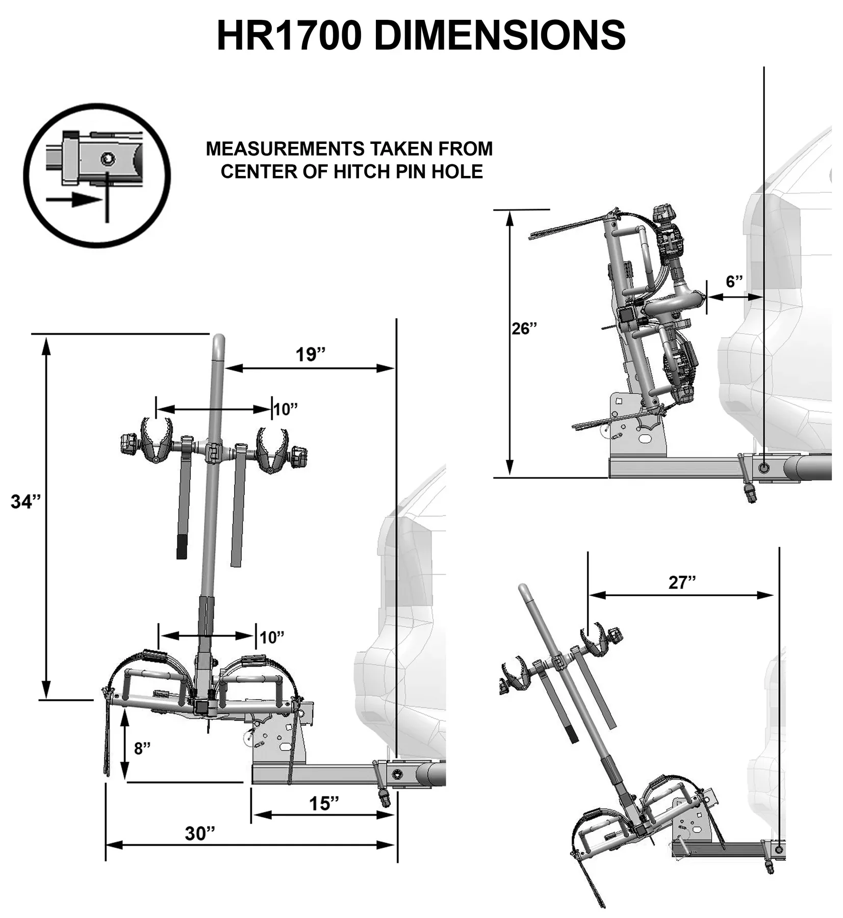 Hollywood RV Rider E-Bike Rack - Image 15