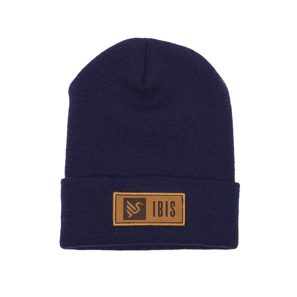 Ibis Leather Name Badge Beanie - Navy