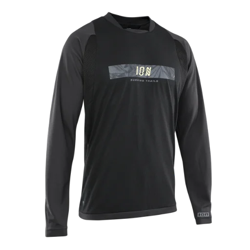 ION Scrub Amp Long Sleeve MTB Jersey - Black
