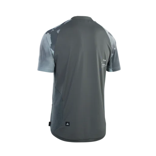 ION Traze Amp AFT Short Sleeve MTB Jersey - Thunder Gray - Image 2