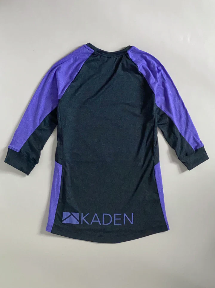 Kaden Apparel Gryla 3/4 Sleeve MTB Jersey - Womens - Midnight Blue-Lilac - Image 2