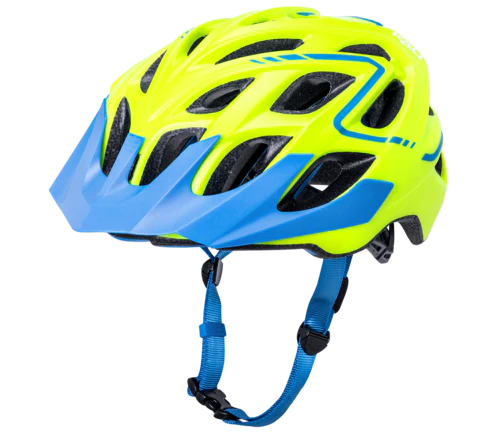Kali Chakra Plus Reflex MTB Helmet - Matt Fluro Yellow-Blue